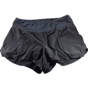 CVG Womens lined Workout Shorts L Black neutral Polyester Spandex yoga running